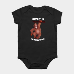 Save the Orangutans, Monkey Awareness Baby Bodysuit